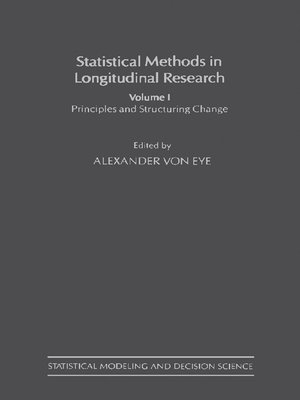 cover image of Statistical Methods in Longitudinal Research